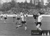 1980 - Kvalifikace doma s Teplicemi - u míče Miloš Mejtský, za míčem schován objev sezóny Richard Veverka, vzadu vlevo kontroluje situaci Hůlka.