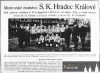 SK Hradec Králové na tablu k zápasu s SK Jugoslavija dne 25.3.1925