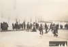 Kluziště SK Petrof na rybníku Plachta v zimě na přelomu let 1934 a 1935 (PT)