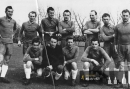  Podzim 1945 - SK Kostelec nad Orlicí - Hajduk Split 0-2 - Kocour stojí třetí zprava
