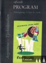 Program ze zápasu ČSR - Argentina na MS 1958 ve Švédsku. Zdeněk Zikán vstřelil dvě branky