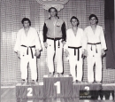 Stupně vítězů r.1976, zleva Švec, Petr Jákl, Heska a Tomek