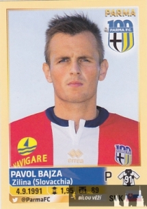 Pavol Bajza na kartičce Panini před sezónou 2013-14